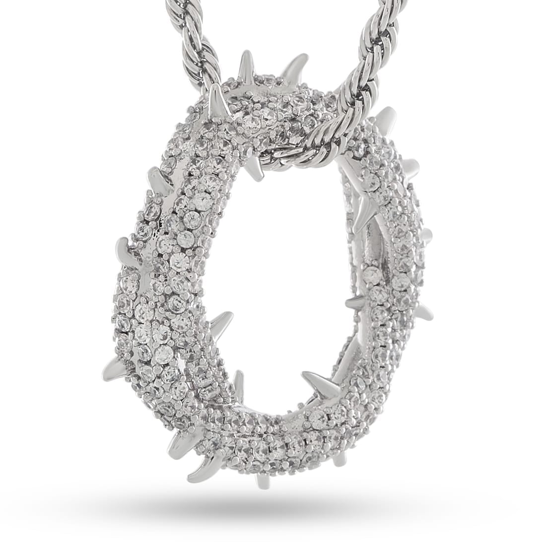 Iced Crown of Thorns Necklace  in  by Kingices