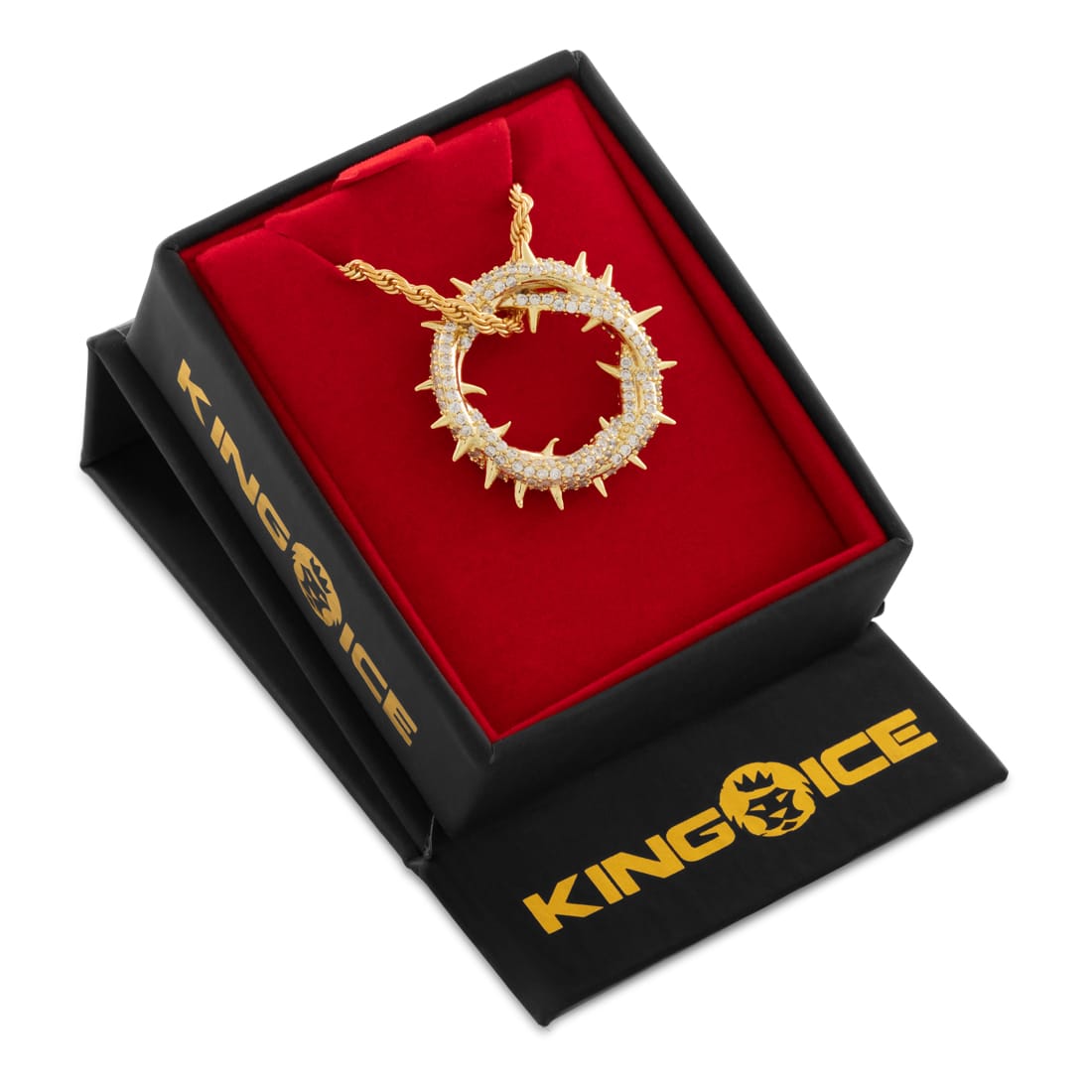 Iced Crown of Thorns Necklace  in  by Kingices