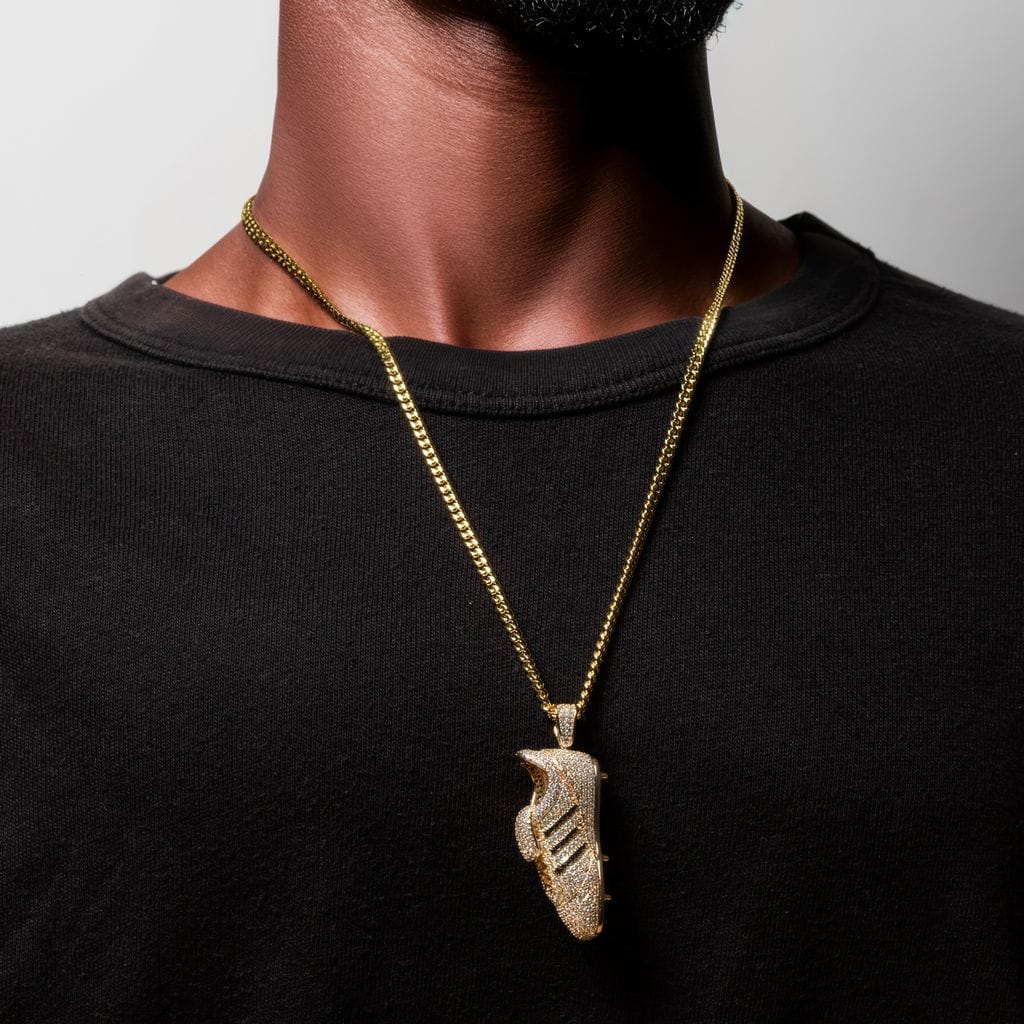 Iced Striker Cleat Necklace  in  by Kingices