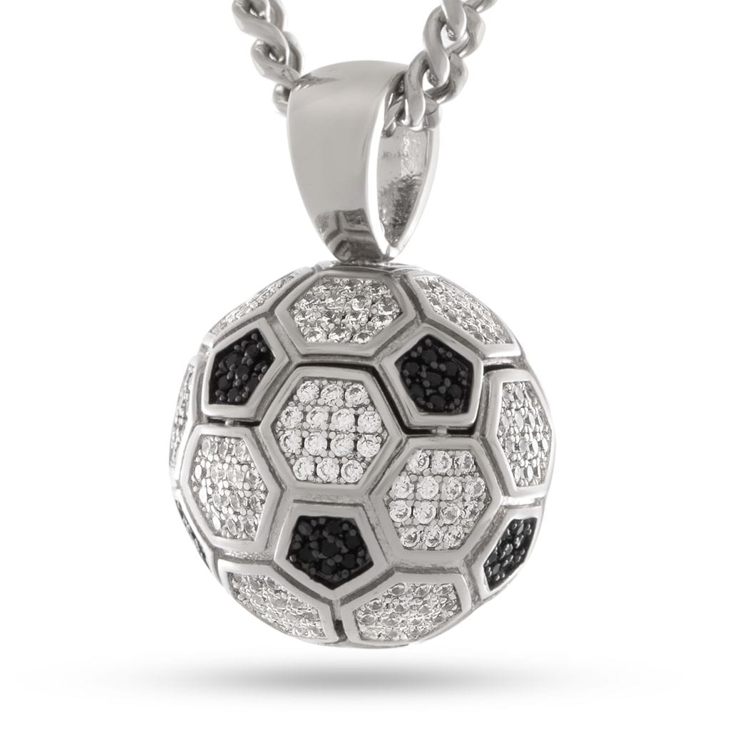 Iced World Match Ball Necklace  in  by Kingices