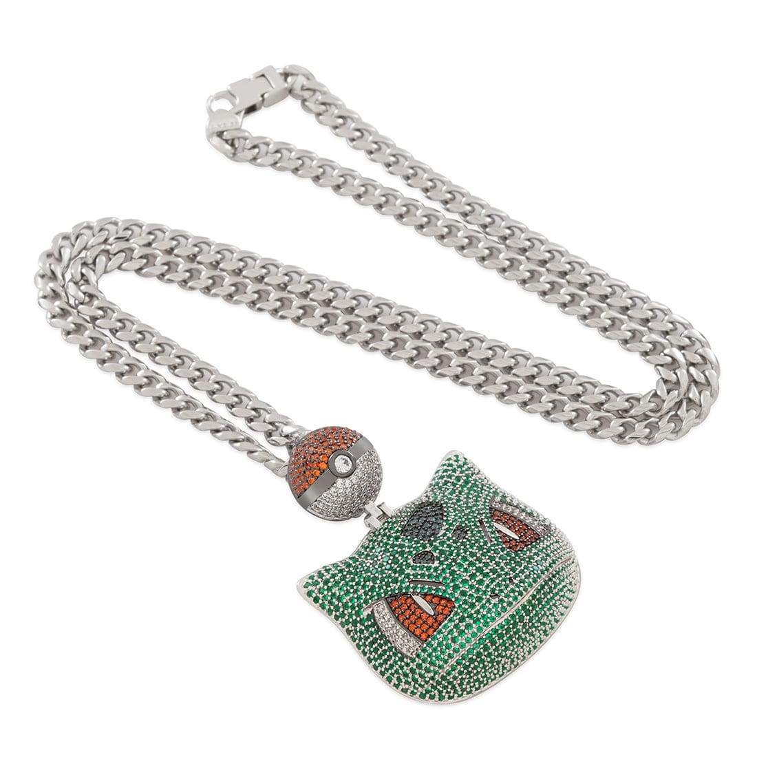 Kingices | Pokémon - Bulbasaur Necklace  in  14K Gold / 2" by Kingices