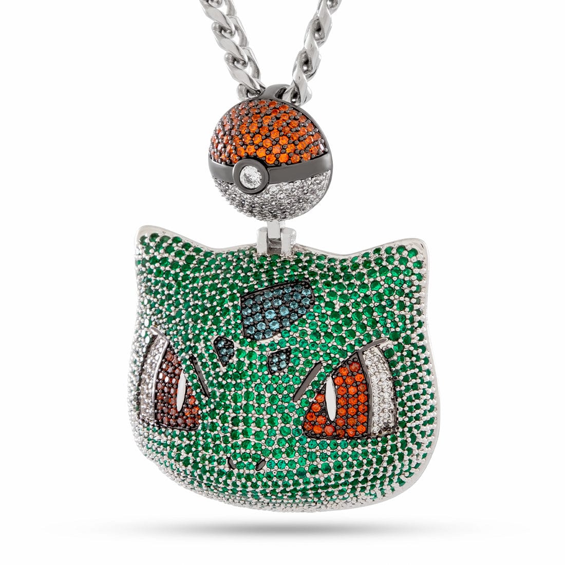 Kingices | Pokémon - Bulbasaur Necklace  in  14K Gold / 2" by Kingices