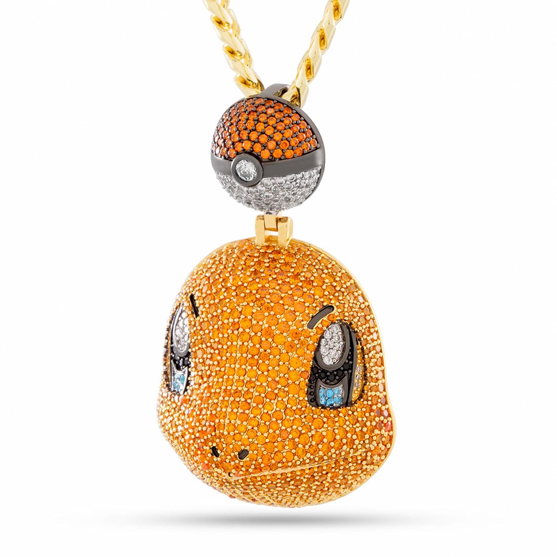 Kingices | Pokémon - Charmander Necklace  in  14K Gold / 2.1" by Kingices
