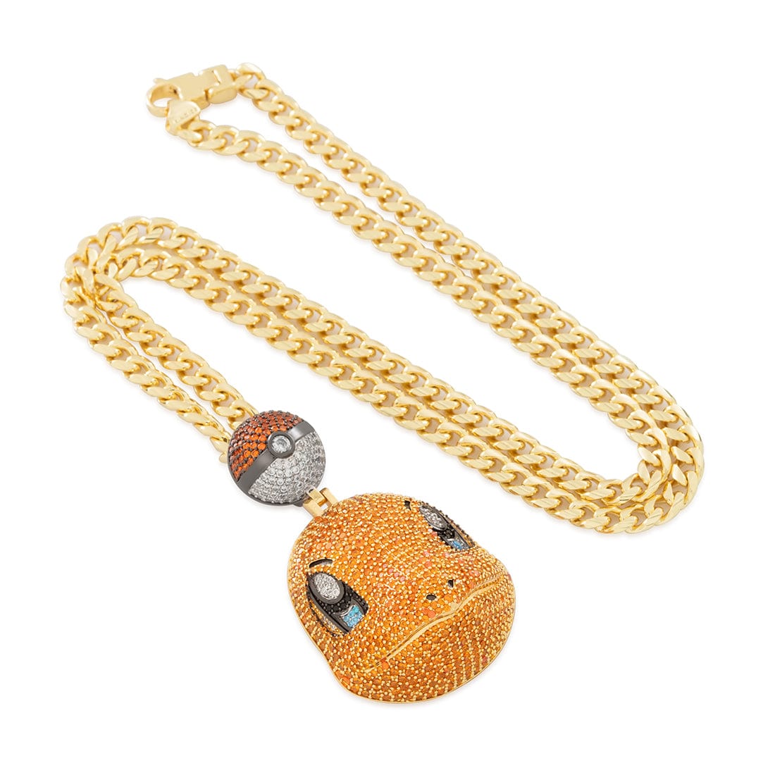 Kingices | Pokémon - Charmander Necklace  in  14K Gold / 2.1" by Kingices