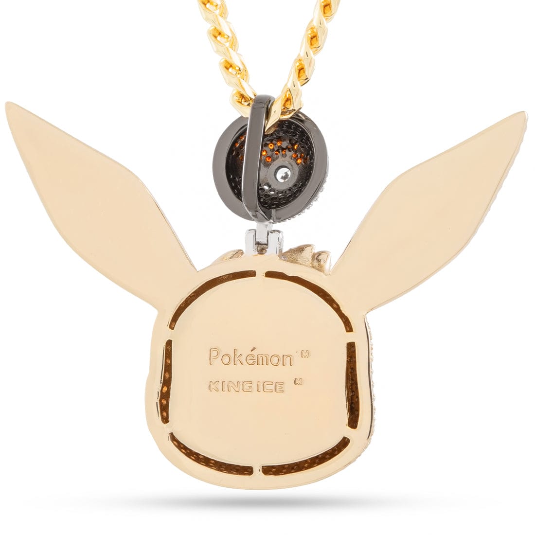 Kingices | Pokémon - Eevee Necklace  in  14K Gold / 1.9" by Kingices