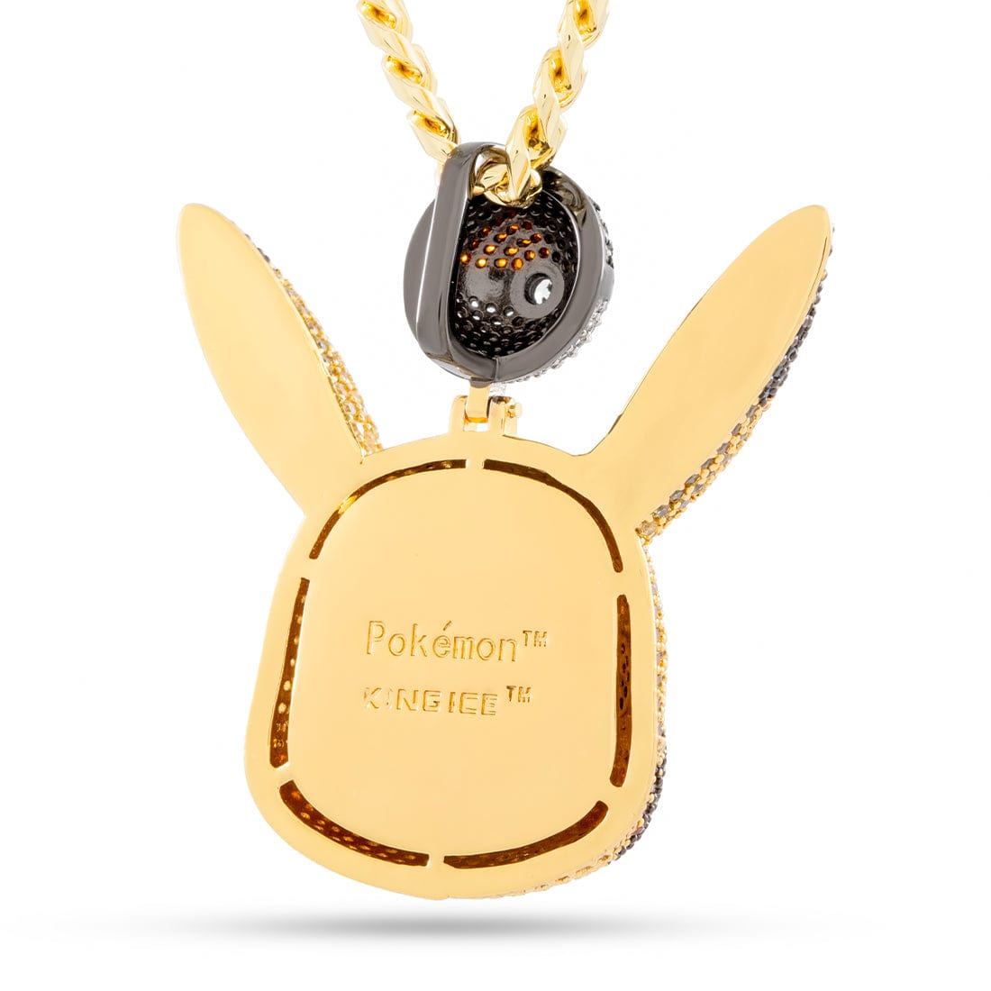 Kingices | Pokémon - Pikachu Necklace  in  14K Gold / 1.9" by Kingices