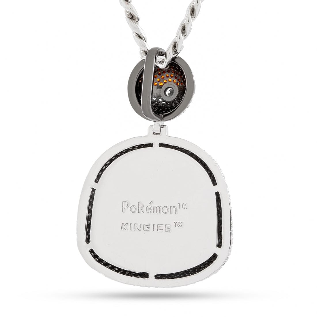 Kingices | Pokémon - Squirtle Necklace  in  White Gold / 2" by Kingices