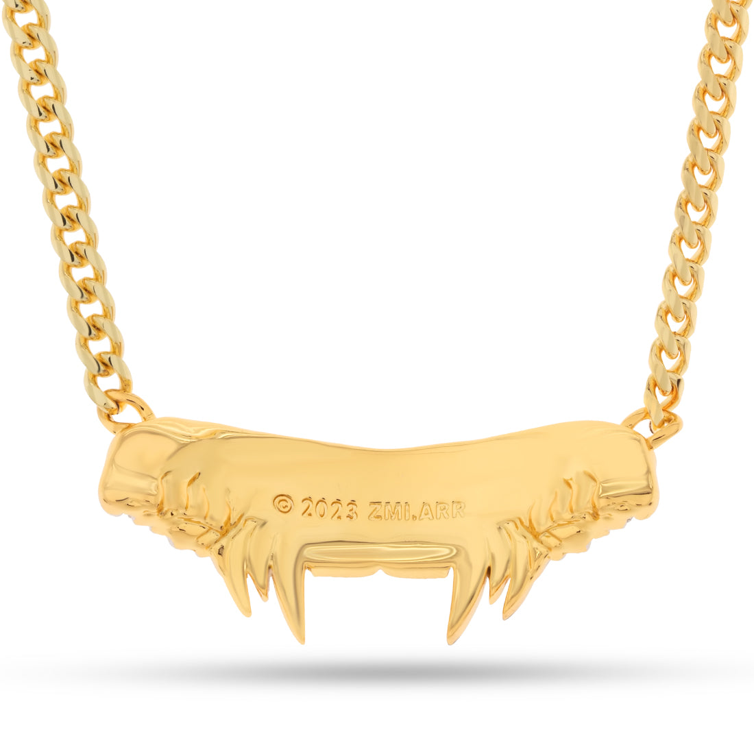 LE Vamp Fangs Necklace  in  14K Gold / 1" by Kingices