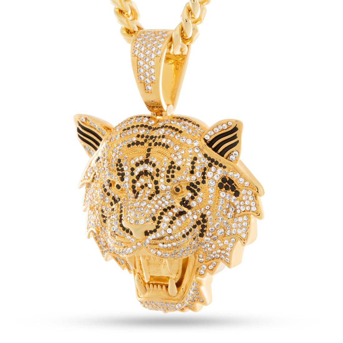 Leif Tiger Necklace  in  14K Gold by Kingices