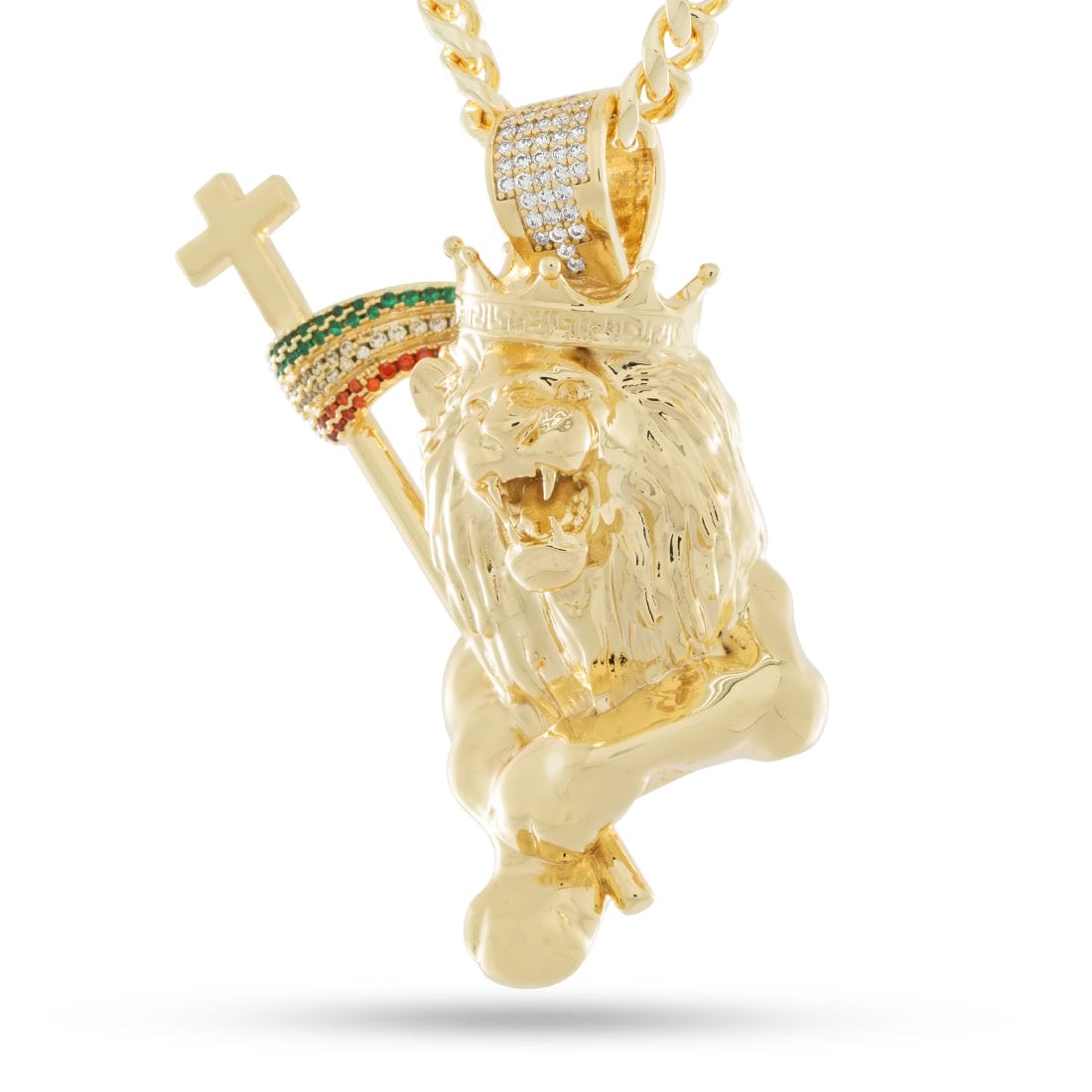 Lion of Judah Necklace  in  14K Gold by Kingices