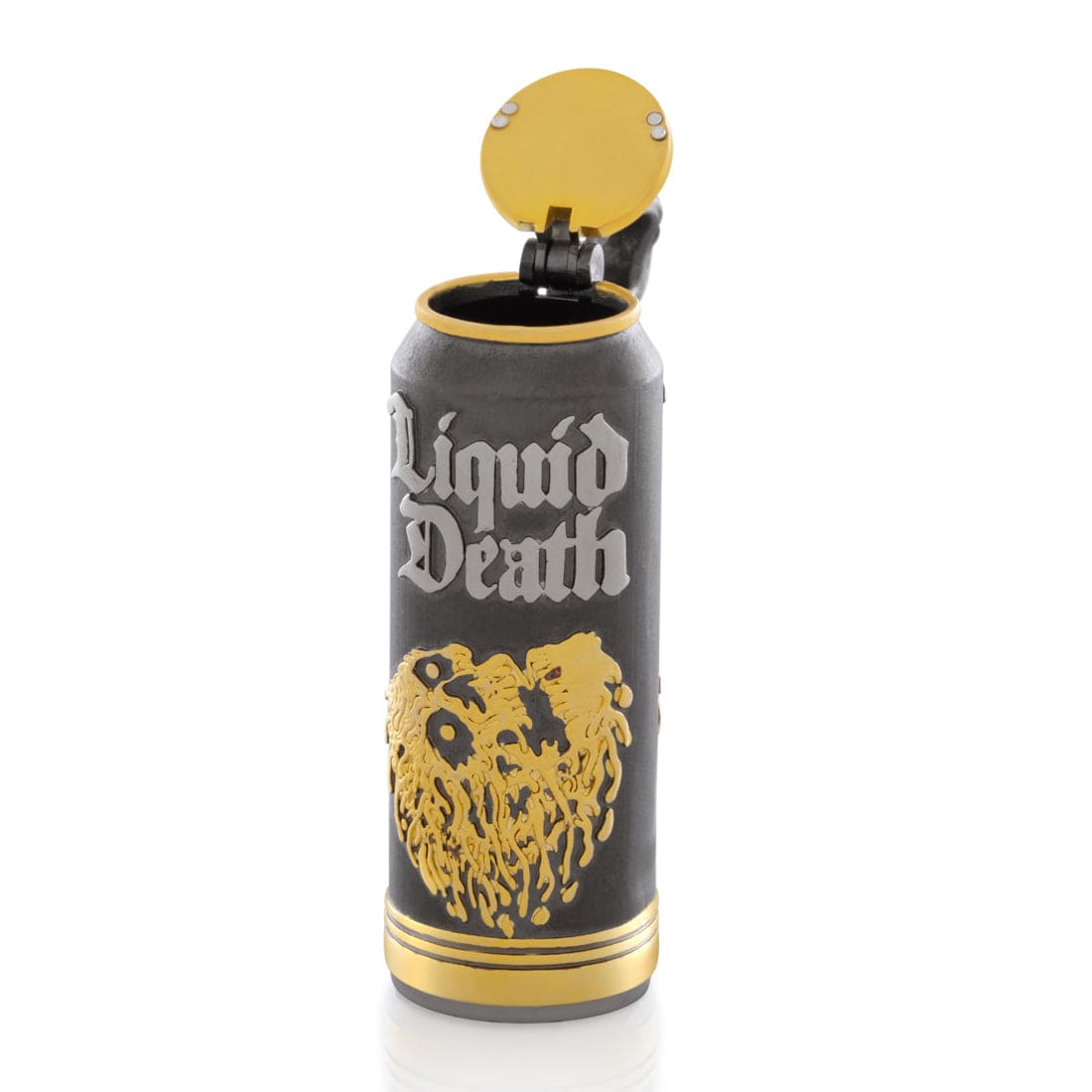 Liquid Death x Kingices - Sparkling Water Can Necklace  in  Black Gold / 1.5" by Kingices