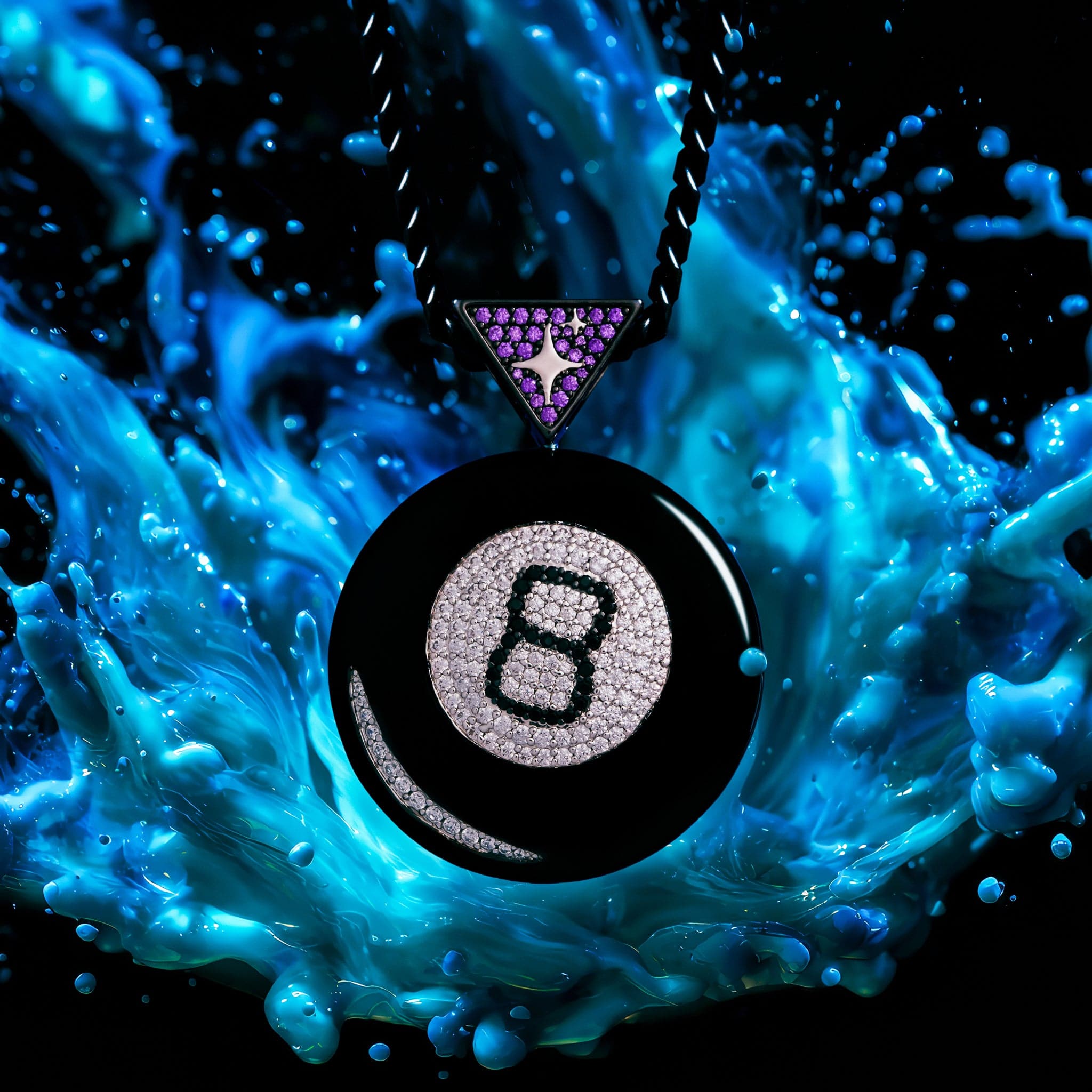 Magic 8 Ball x Kingices - Magic 8 Ball Necklace  in  by Kingices