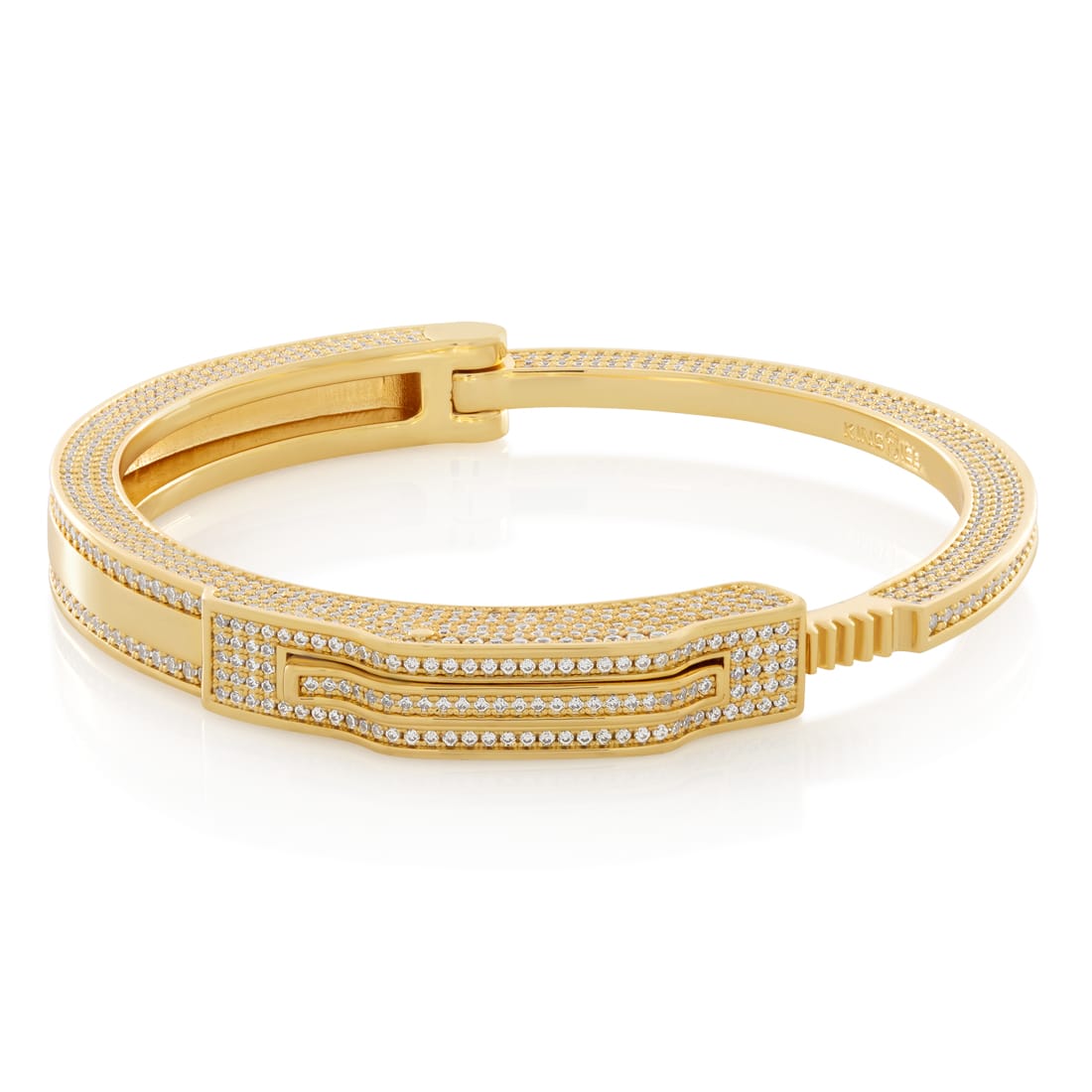 No Case Cuff Bracelet  in  14K Gold by Kingices