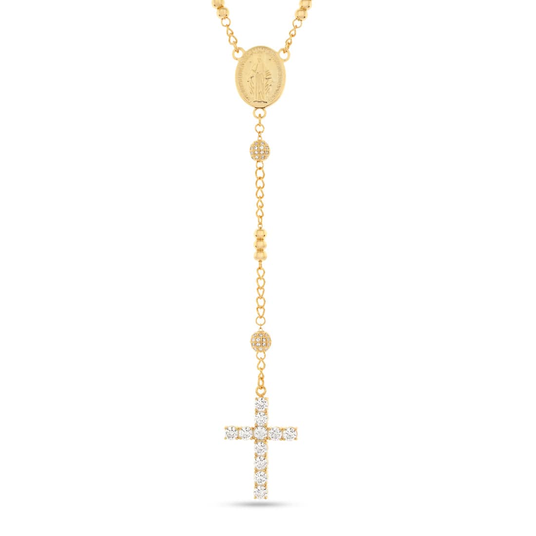 Our Father Rosary Chain  in  14K Gold by Kingices