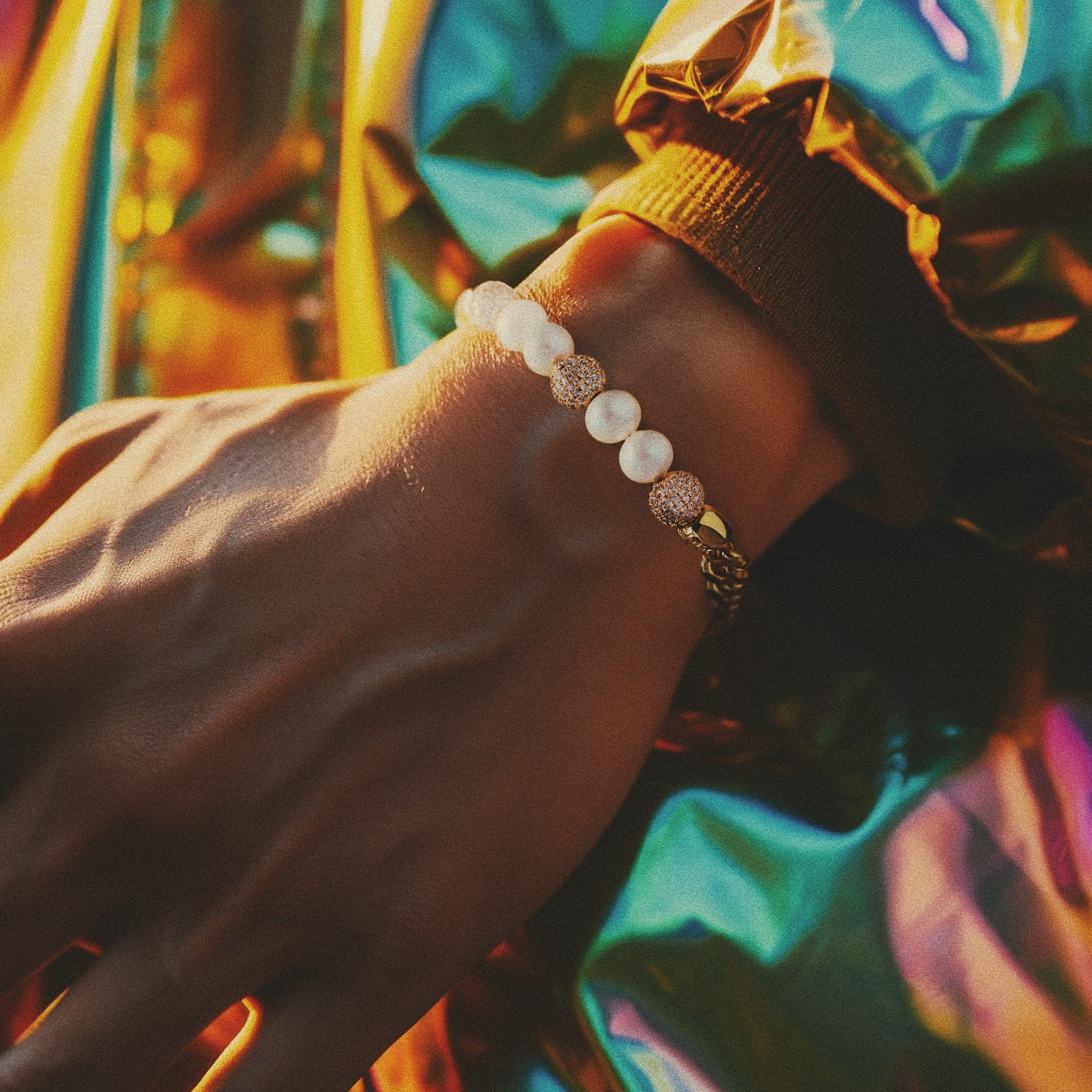 Pearl of Wisdom Bracelet  in  Gold Plated / 14K Gold / 8" by Kingices
