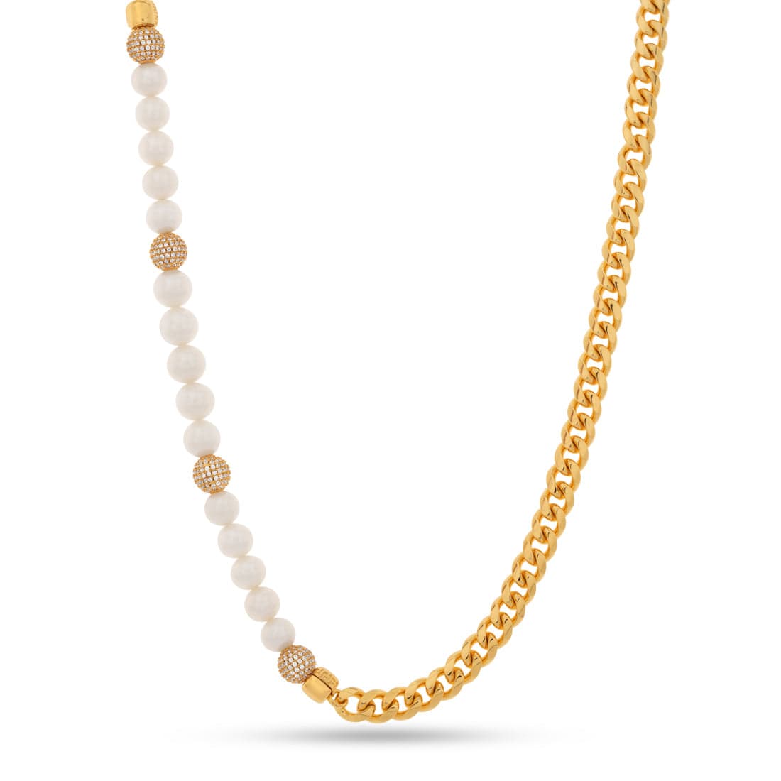 Pearl of Wisdom Chain  in  Gold Plated / 14K Gold / 20" by Kingices