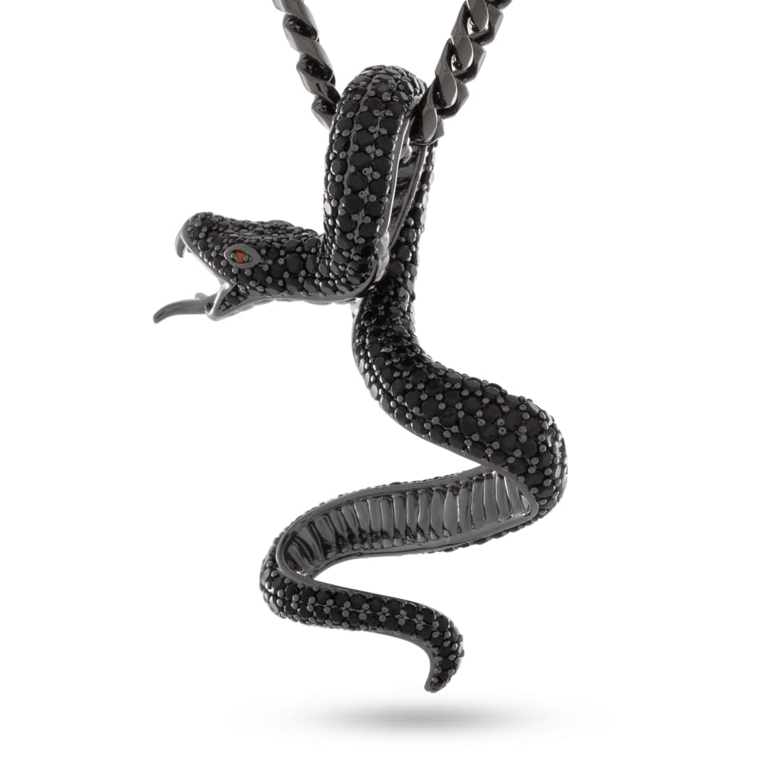 Pit Viper Necklace  in  2.1" / Black Gold by Kingices