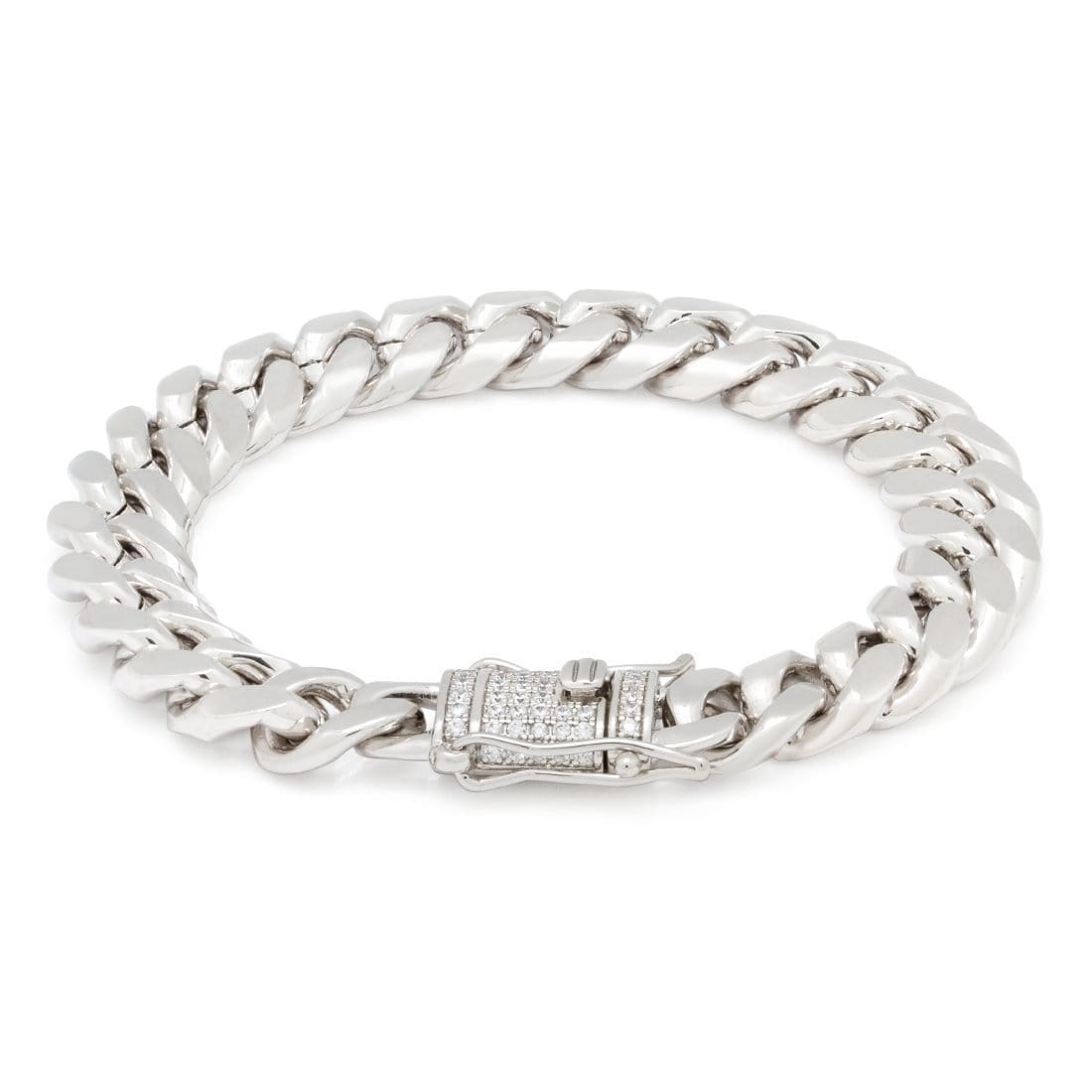 Solid Gold 10mm Miami Cuban Link Bracelet  in  14K Gold / 8" by Kingices