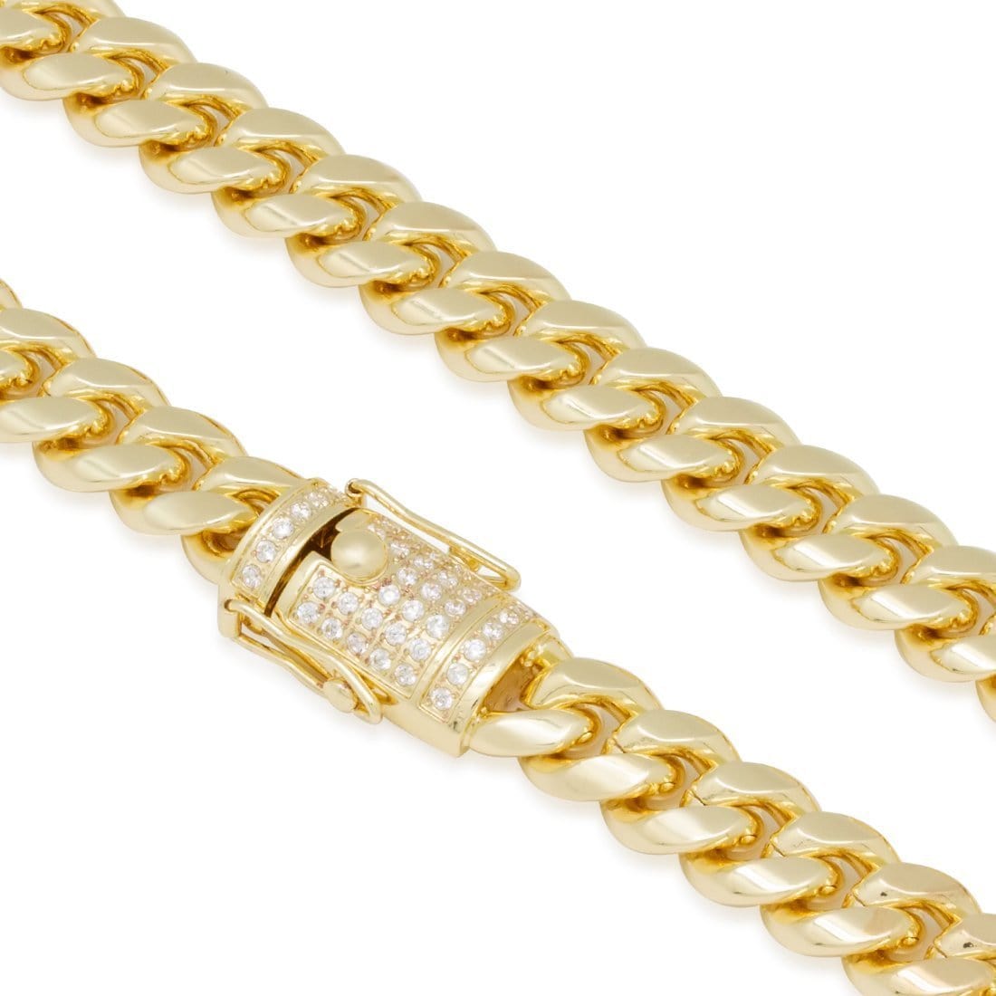 Solid Gold 10mm Miami Cuban Link Chain  in  by Kingices