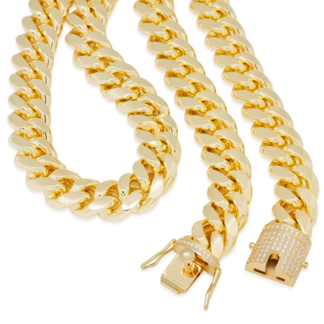 Solid Gold 18mm Miami Cuban Link Chain  in  by Kingices