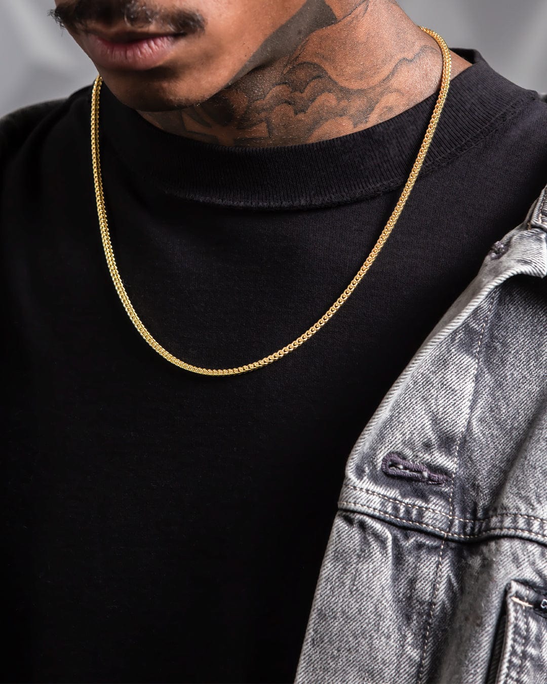 Solid Gold 3mm Franco Chain  in  by Kingices