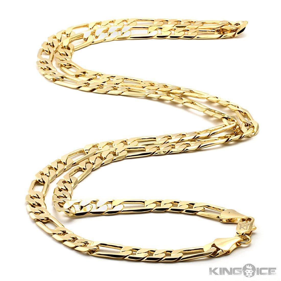 Solid Gold 5mm Figaro Chain  in  by Kingices