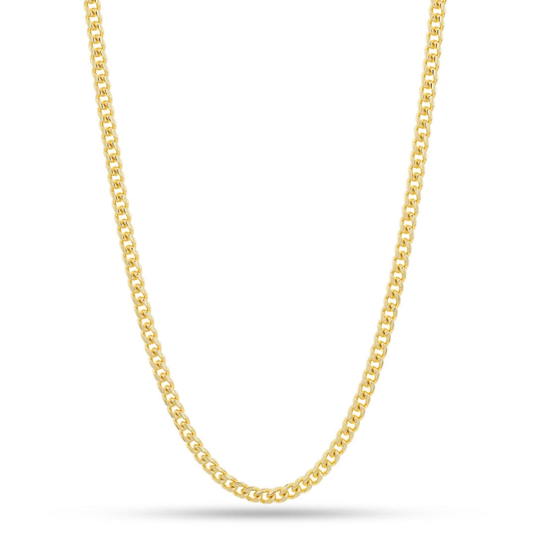 Solid Gold 5mm Miami Cuban Link Chain  in  Solid Gold / 14K Gold / 18" by Kingices