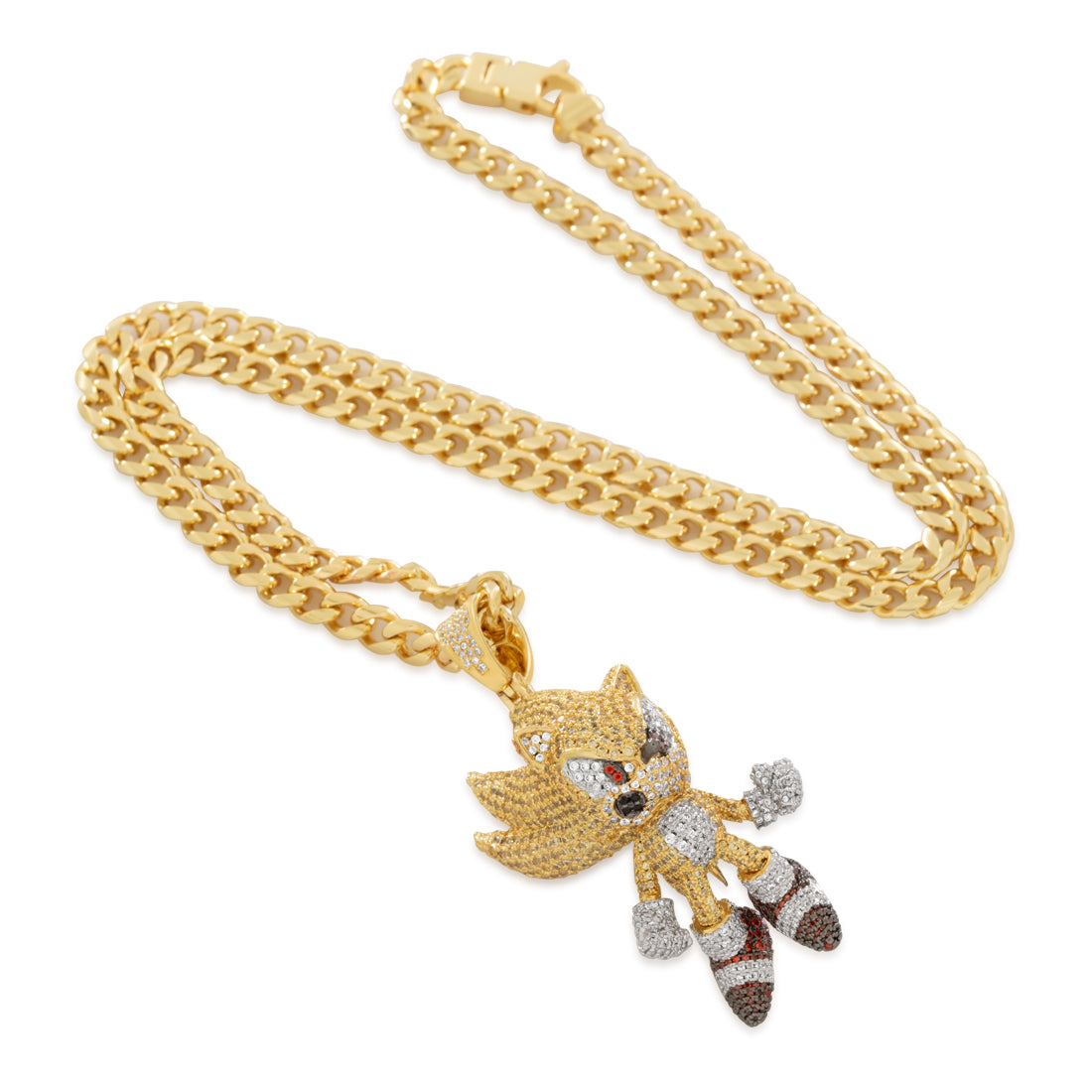 Sonic the Hedgehog x Kingices - Fast Super Sonic Necklace  in  14K Gold / 2.3" by Kingices