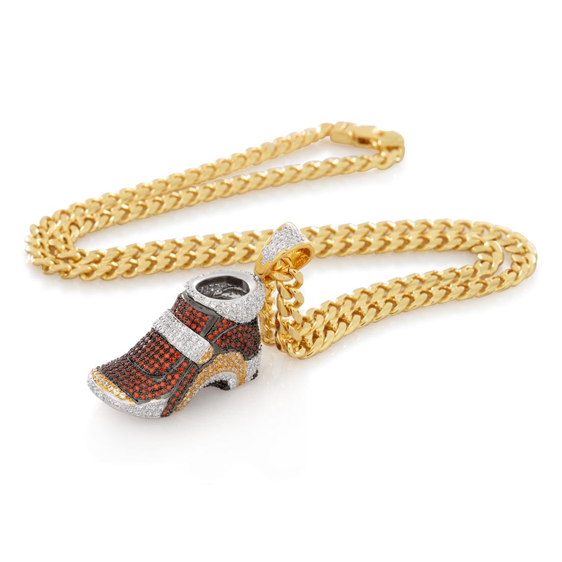 Sonic the Hedgehog x Kingices - Grind Shoe Necklace  in  14K/White Gold / 2" by Kingices