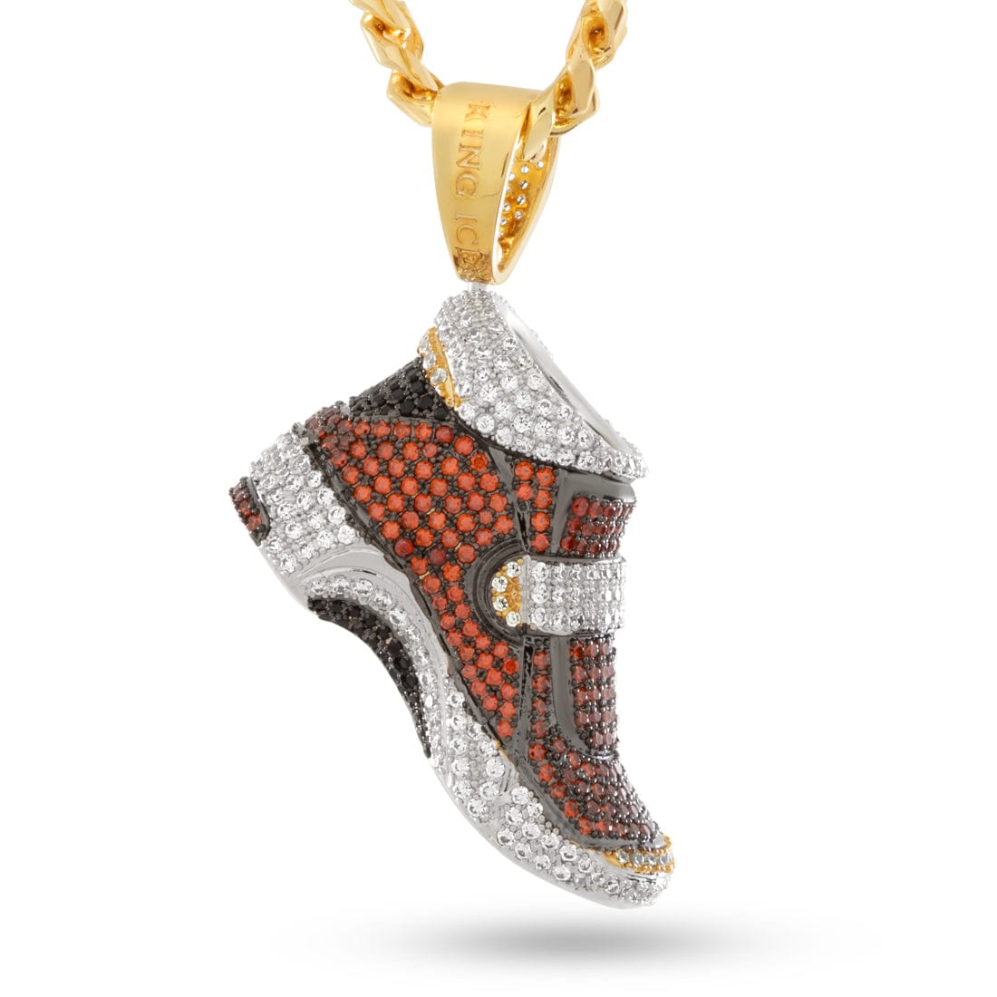Sonic the Hedgehog x Kingices - Grind Shoe Necklace  in  14K/White Gold / 2" by Kingices