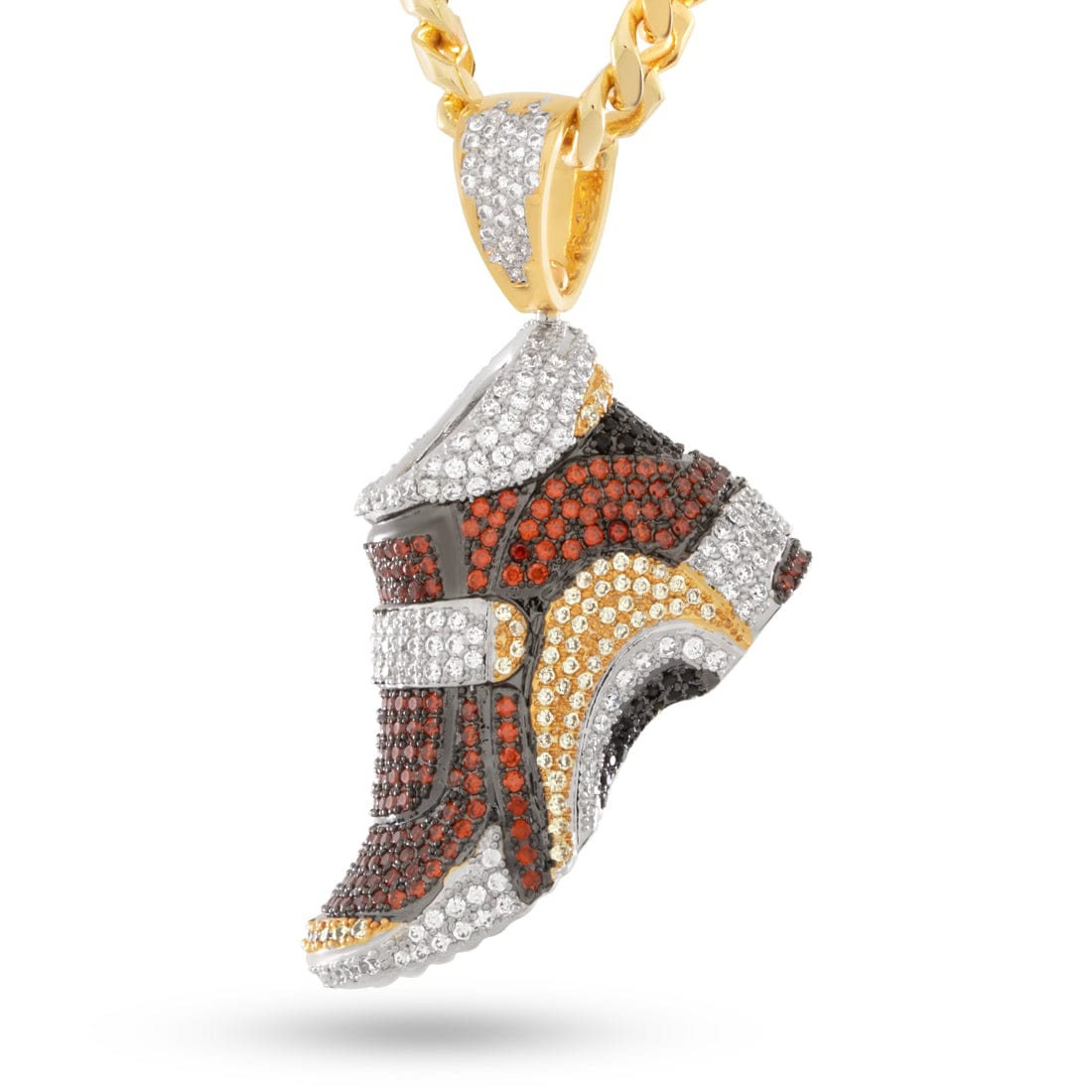 Sonic the Hedgehog x Kingices - Grind Shoe Necklace  in  14K/White Gold / 2" by Kingices