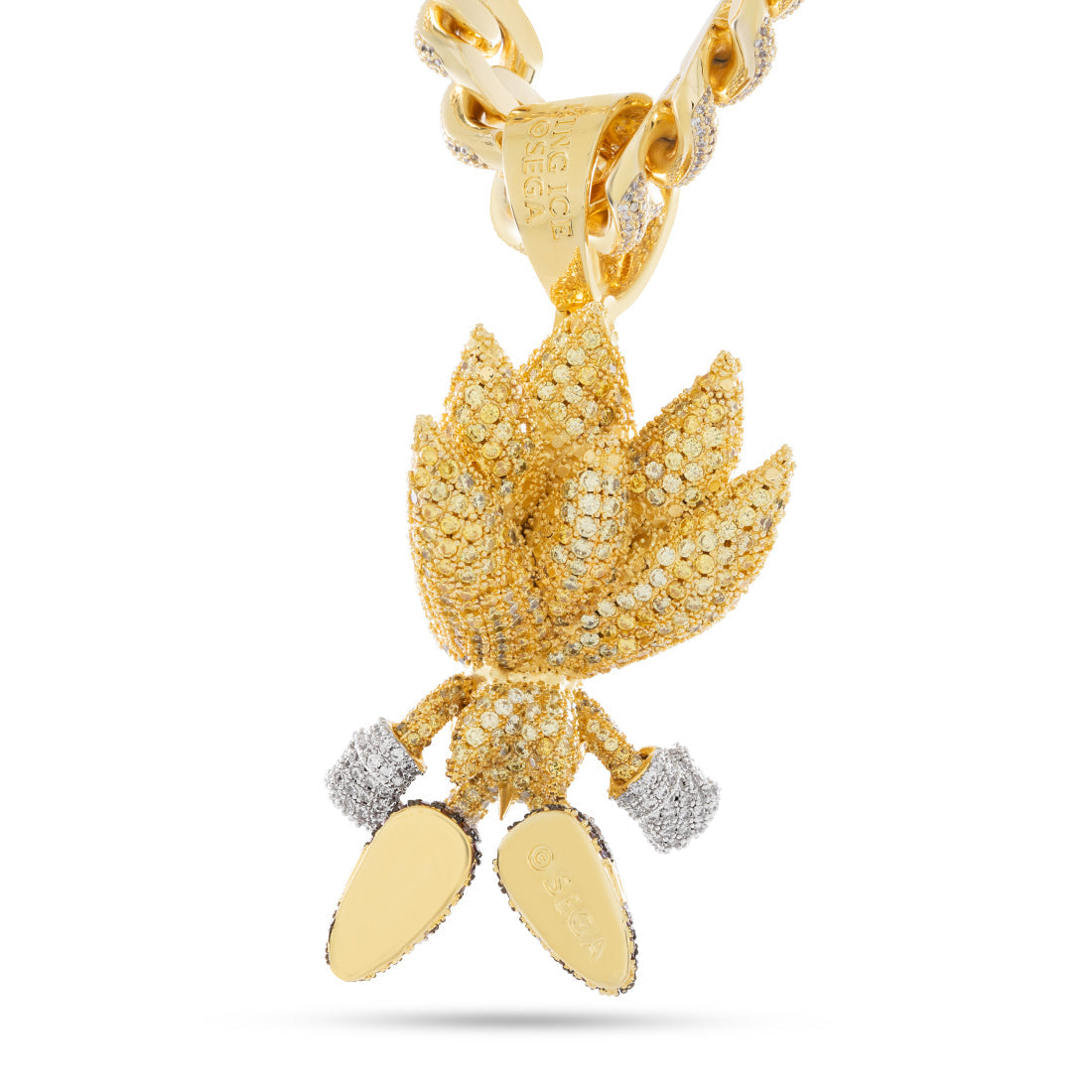 Sonic the Hedgehog x Kingices - LE XL Fast Super Sonic Necklace  in  14K Gold / 4.4" by Kingices