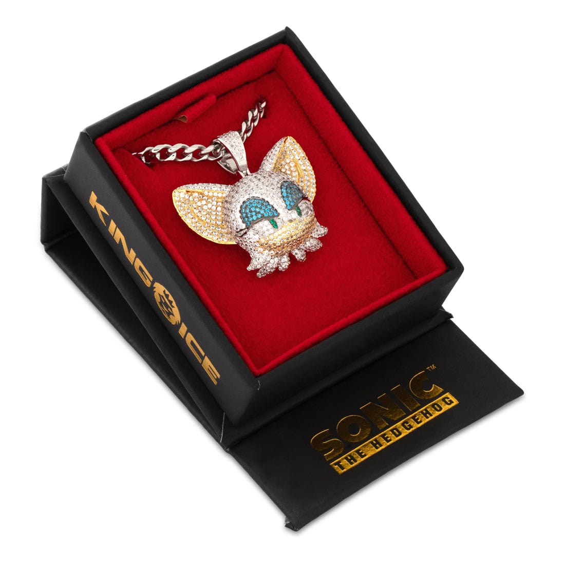 Sonic the Hedgehog x Kingices - Rouge the Bat Necklace  in  14K/White Gold / 1.5" by Kingices