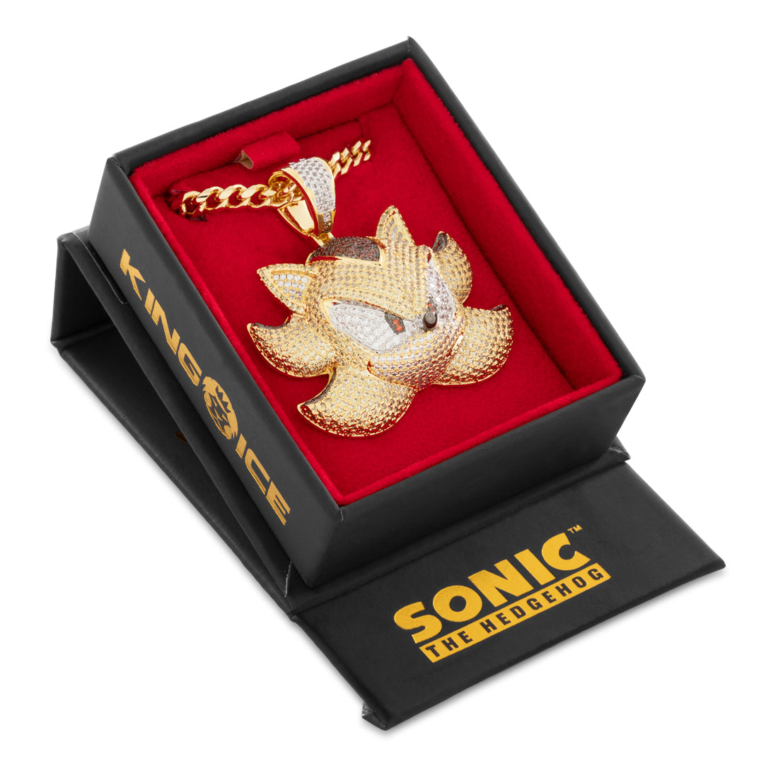 Sonic the Hedgehog x Kingices - Super Shadow Necklace  in  14K Gold / 2" by Kingices