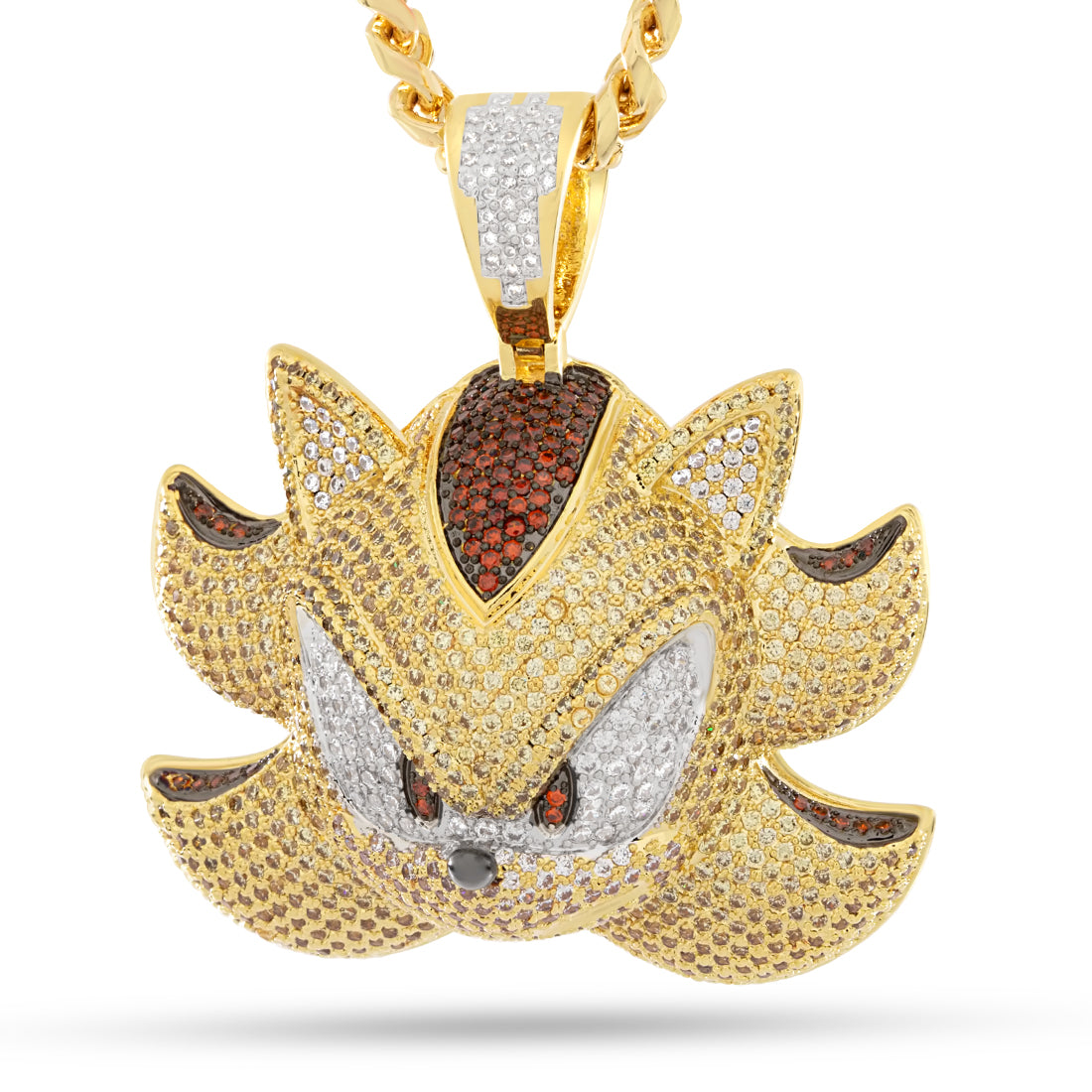 Sonic the Hedgehog x Kingices - Super Shadow Necklace  in  14K Gold / 2" by Kingices