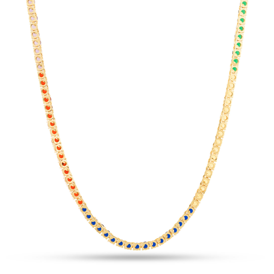 Sonic the Hedgehog x Kingices - 4mm Chaos Emerald Tennis Chain  in  by Kingices