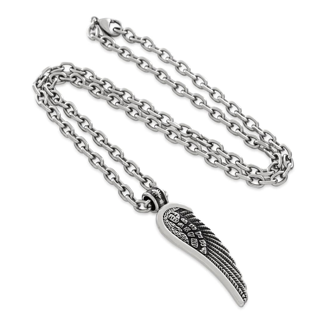 Split-Single Wing Necklace  in  2.2" by Kingices
