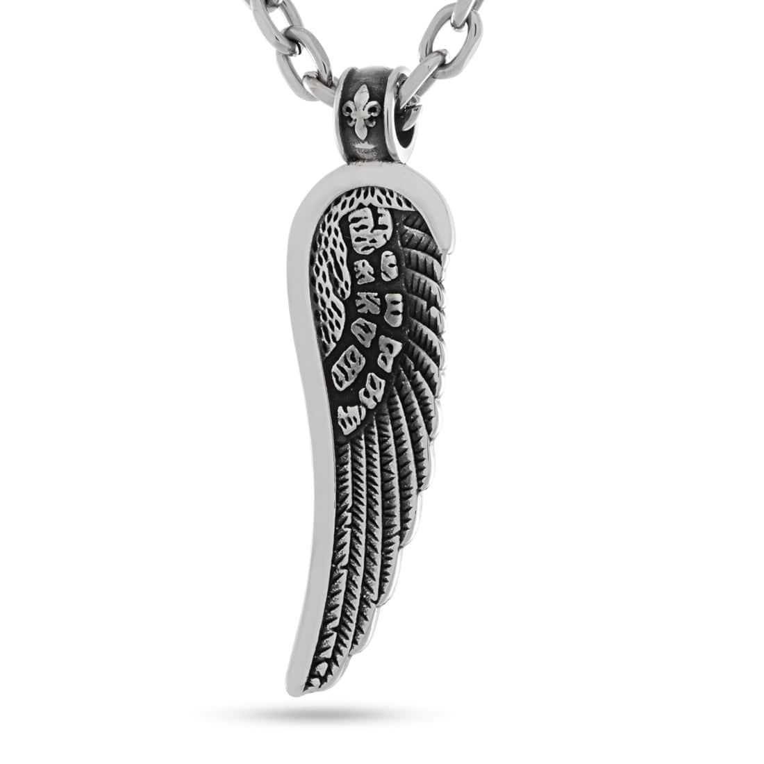 Split-Single Wing Necklace  in  2.2" by Kingices