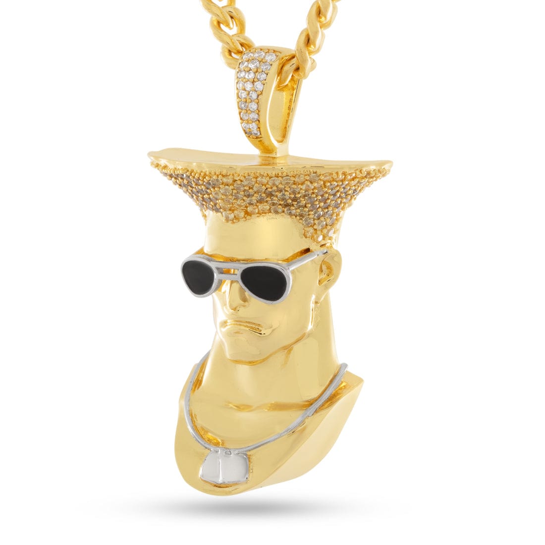 Street Fighter x Kingices - Guile Necklace  in  2.1" by Kingices