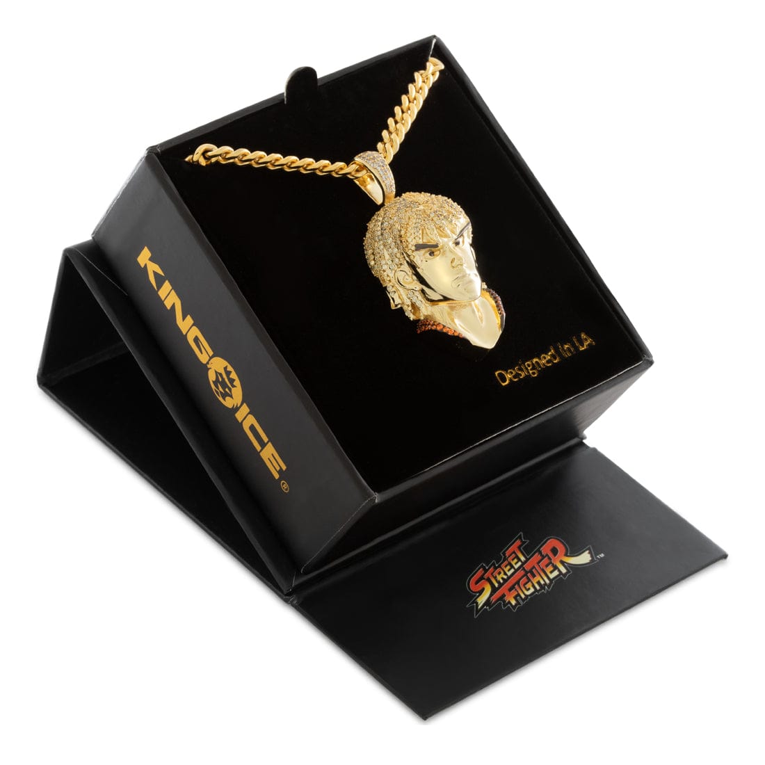 Street Fighter x Kingices - Ken Masters Necklace  in  2.1" by Kingices