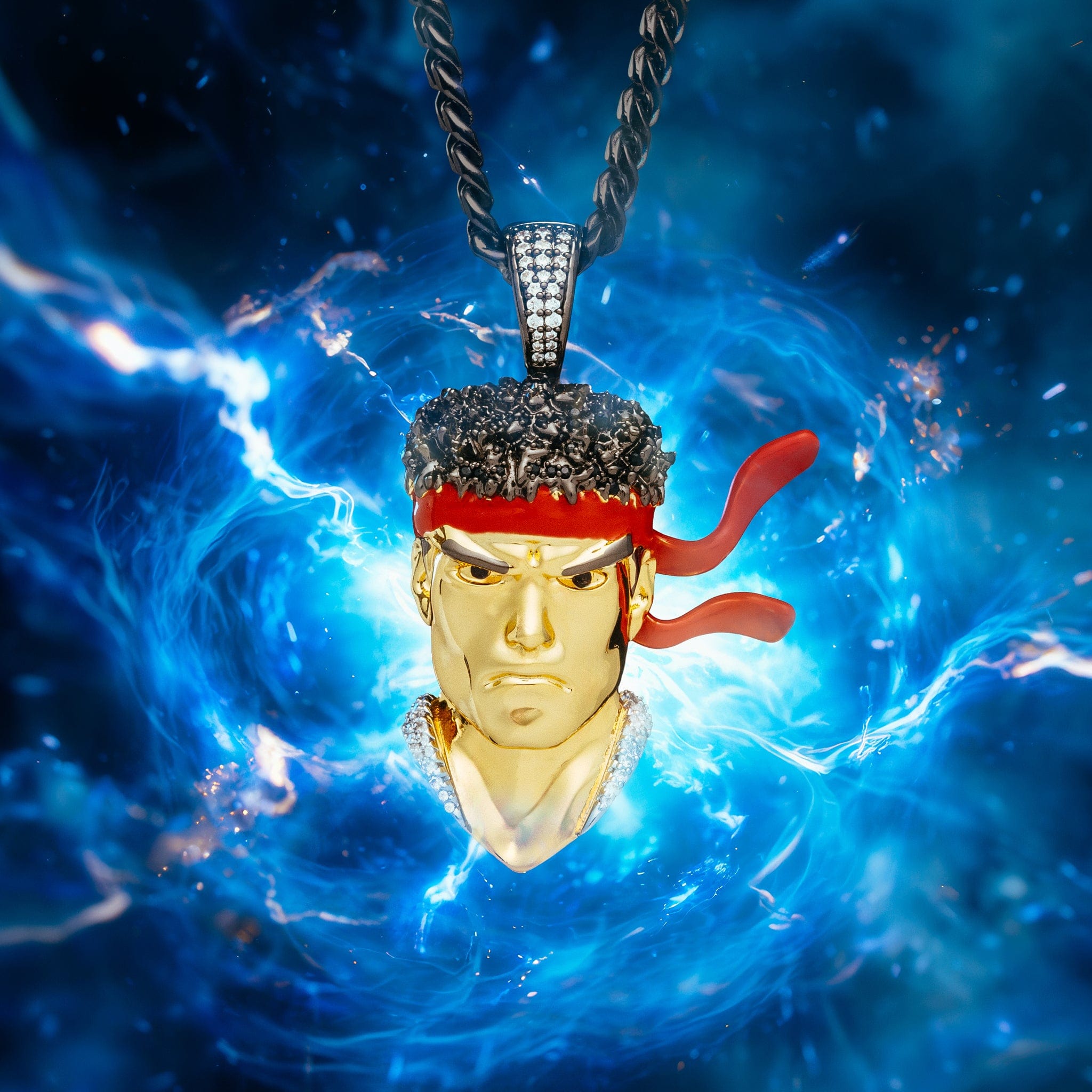Street Fighter x Kingices - Ryu Necklace  in  2.1" by Kingices