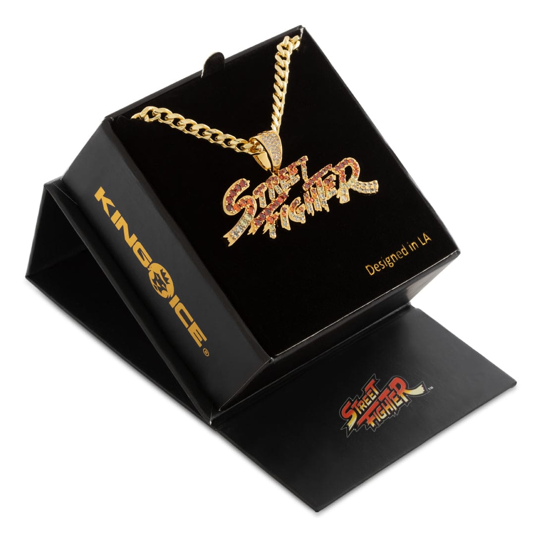 Street Fighter x Kingices - Street Fighter Necklace  in  1.2" by Kingices