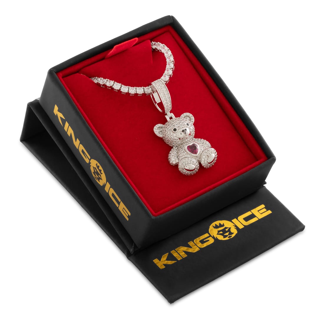 Teddy Bear Necklace  in  by Kingices