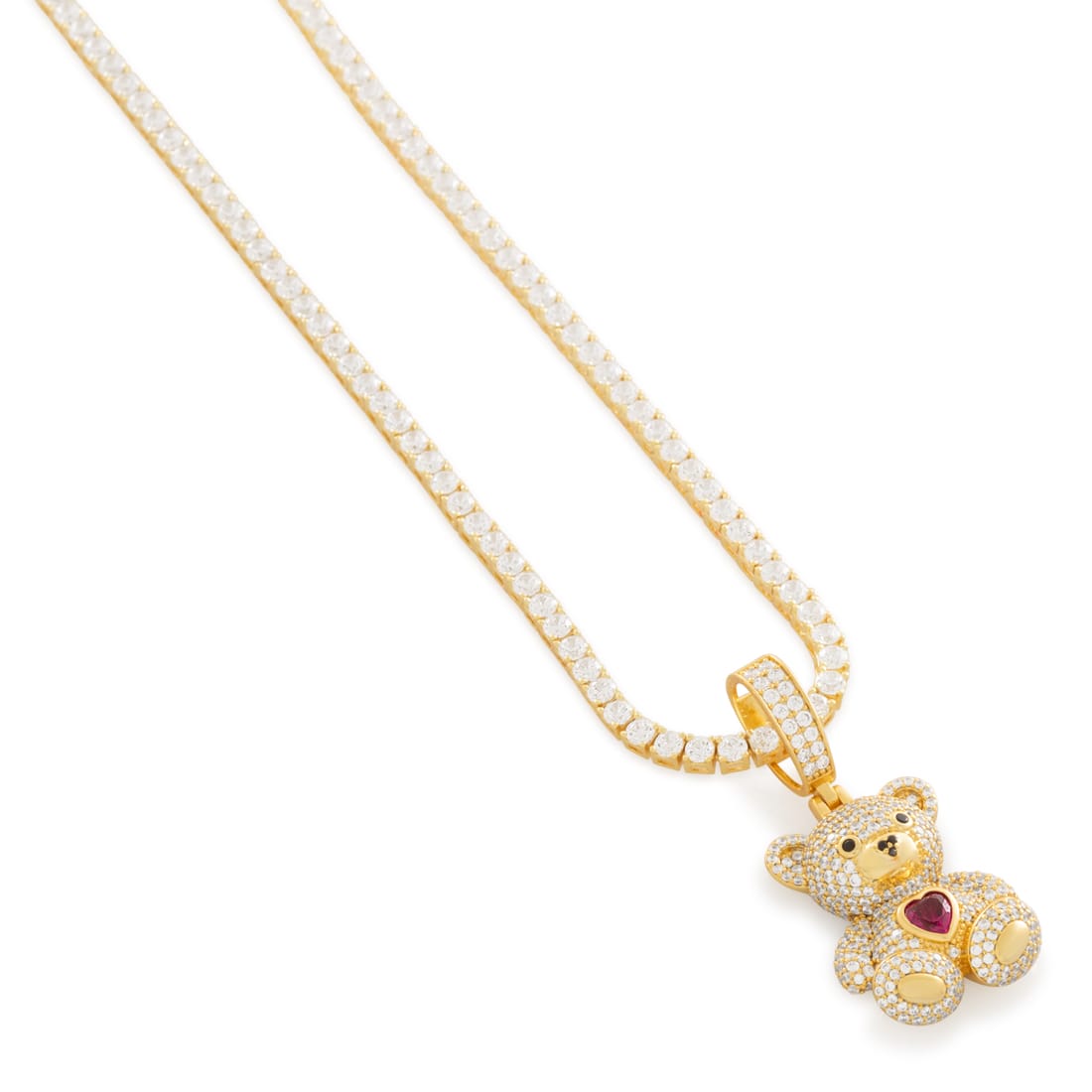 Teddy Bear Necklace  in  by Kingices