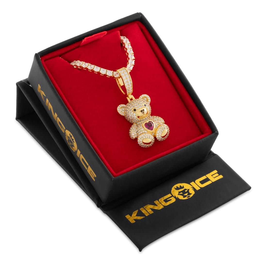Teddy Bear Necklace  in  by Kingices