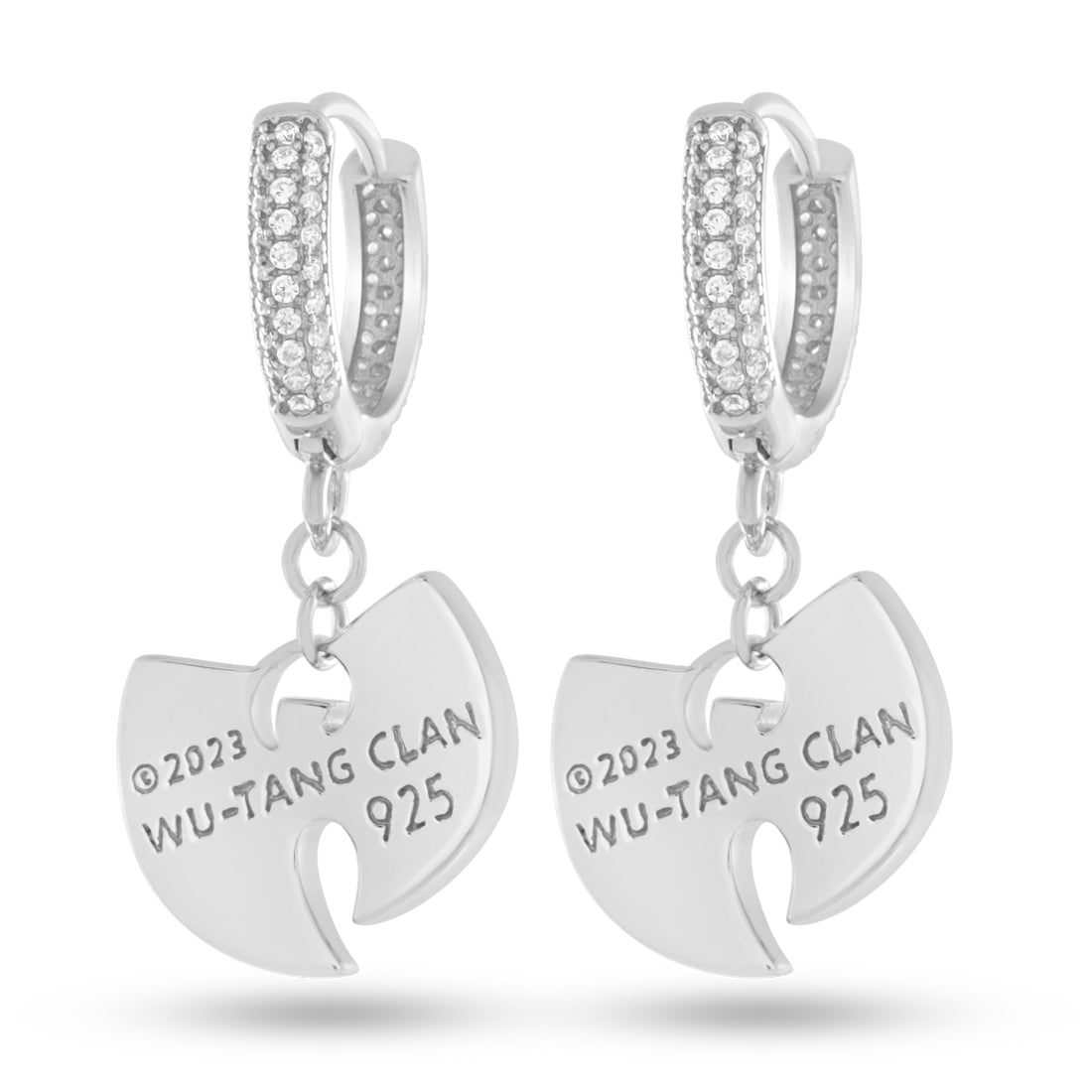 Wu-Tang x Kingices - 14mm Hanging Logo Earrings  in  by Kingices