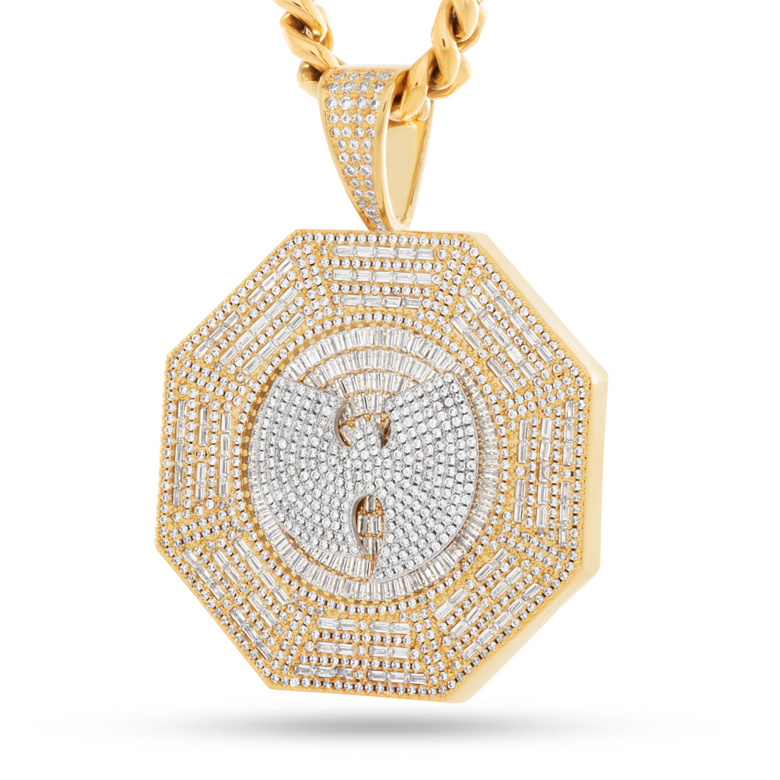 Wu-Tang x Kingices - Ba Gua Necklace  in  18K Gold / 2.5" by Kingices