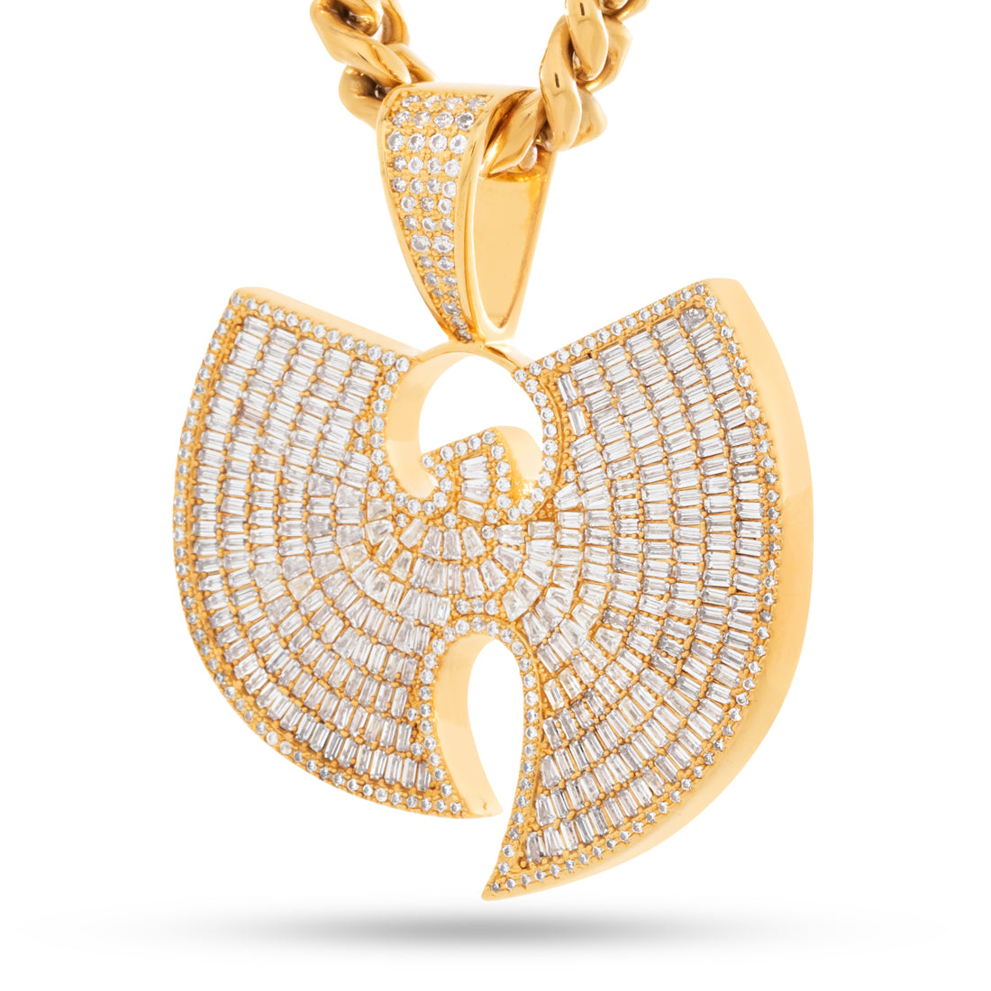 Wu-Tang x Kingices - Logo Necklace  in  18K Gold / 2.1" by Kingices