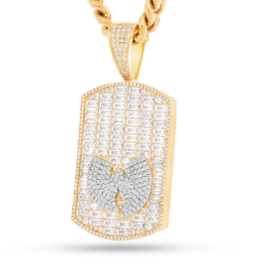 Wu-Tang x Kingices - Wu Dog Tag Necklace  in  18K Gold / 2.4" by Kingices