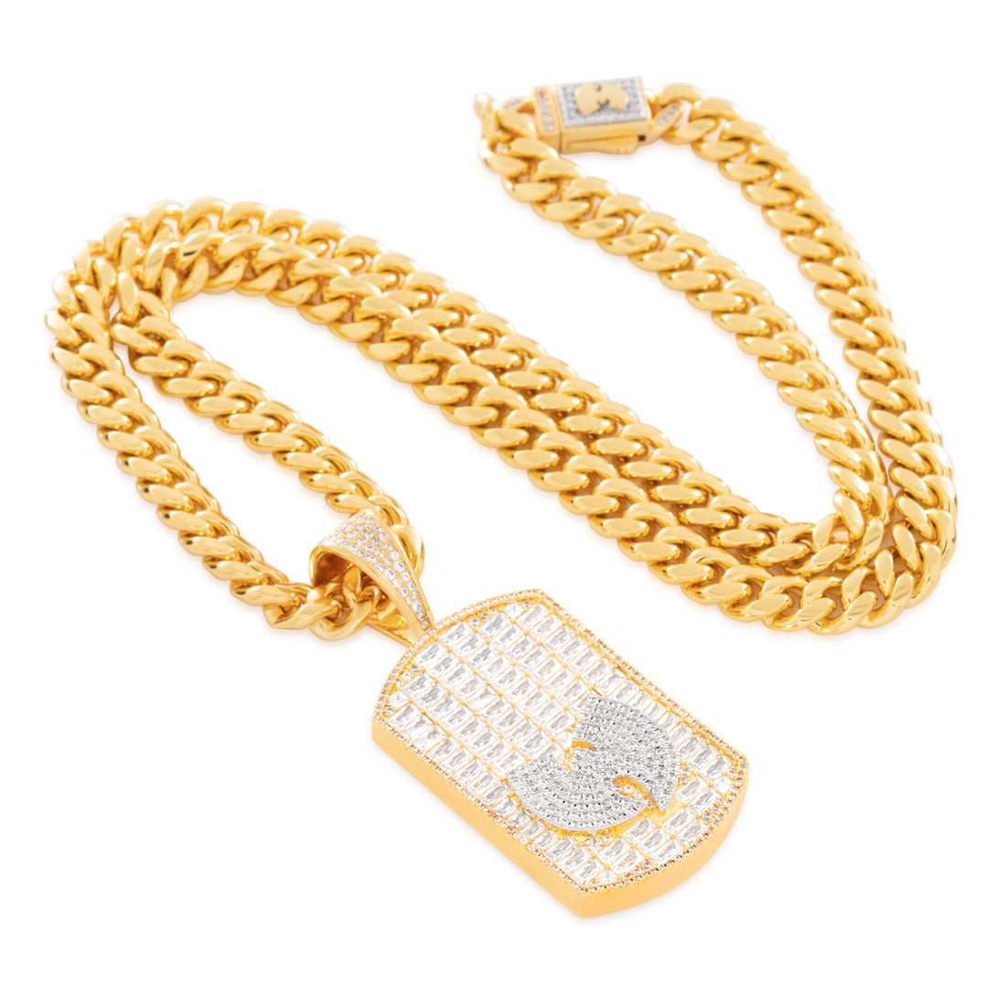 Wu-Tang x Kingices - Wu Dog Tag Necklace  in  by Kingices